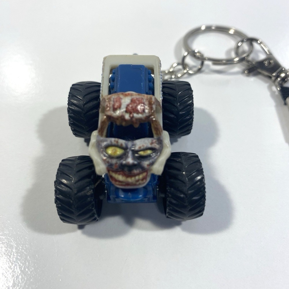 Monster Jam Mini Zombie 1:87 Custom Keychain Lanyard Black Tires
